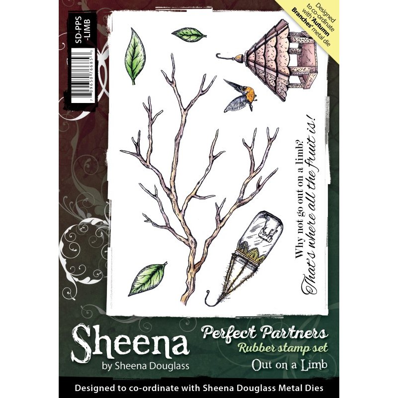 Sheena Douglass Stanzform aus Metall silberfarben blanker Baum